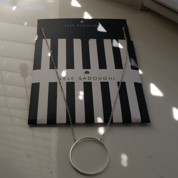 Silver Circle Necklace - Picture 3 of 5